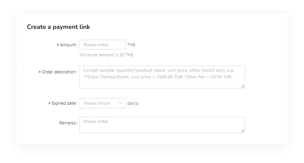 รับชำระเงินผ่าน Payment Link